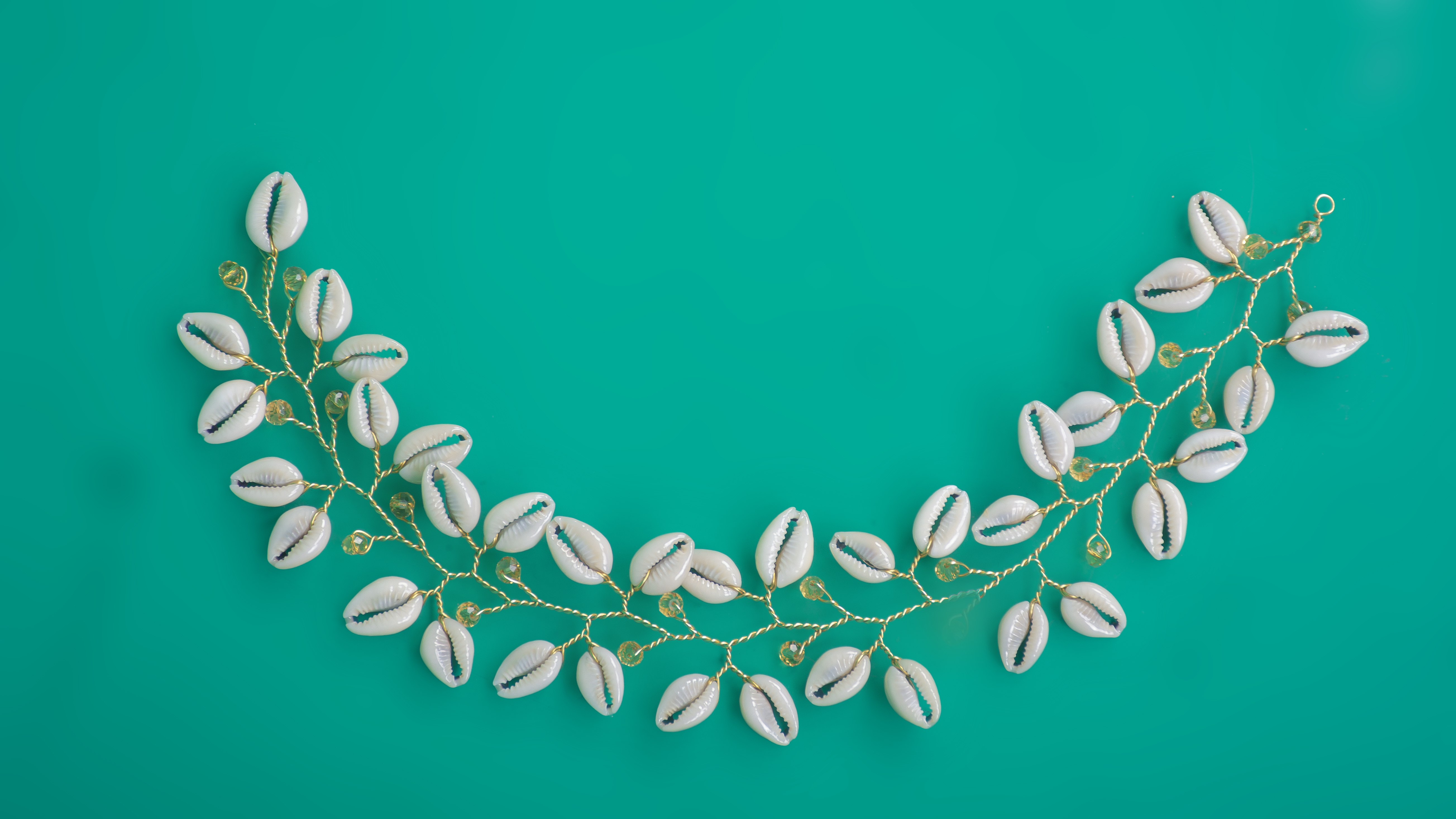 Cowrie shells and gold (Wide)